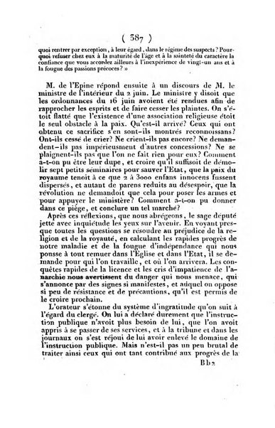 L'ami de la religion et du roi journal ecclesiastique, politique et litteraire