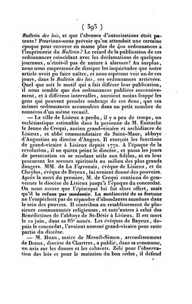 L'ami de la religion et du roi journal ecclesiastique, politique et litteraire