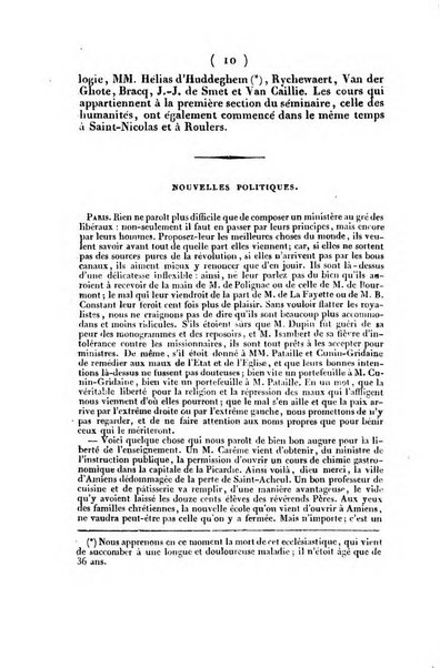 L'ami de la religion et du roi journal ecclesiastique, politique et litteraire