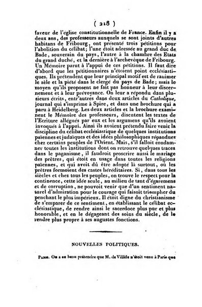 L'ami de la religion et du roi journal ecclesiastique, politique et litteraire