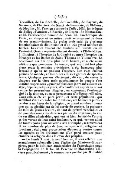 L'ami de la religion et du roi journal ecclesiastique, politique et litteraire