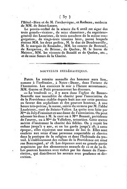 L'ami de la religion et du roi journal ecclesiastique, politique et litteraire