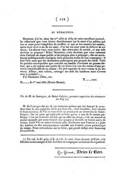 L'ami de la religion et du roi journal ecclesiastique, politique et litteraire