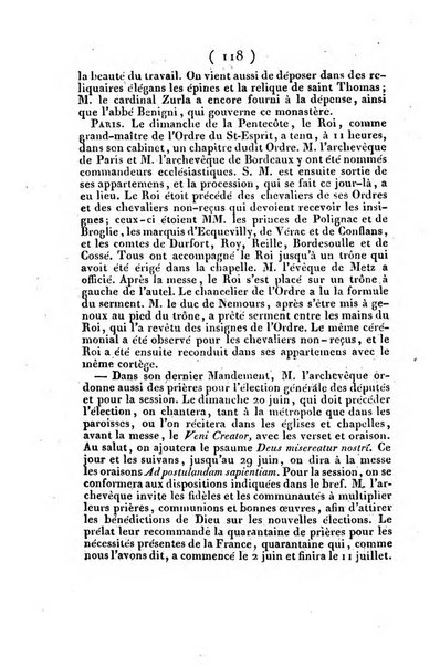 L'ami de la religion et du roi journal ecclesiastique, politique et litteraire