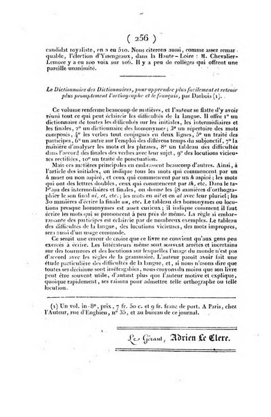 L'ami de la religion et du roi journal ecclesiastique, politique et litteraire