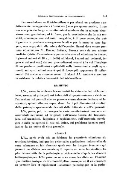 Lavoro umano rivista mensile di fisiologia, patologia e clinica del lavoro