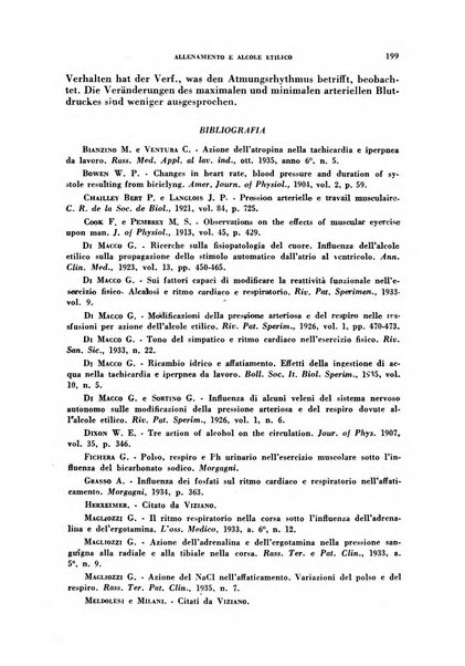 Lavoro umano rivista mensile di fisiologia, patologia e clinica del lavoro