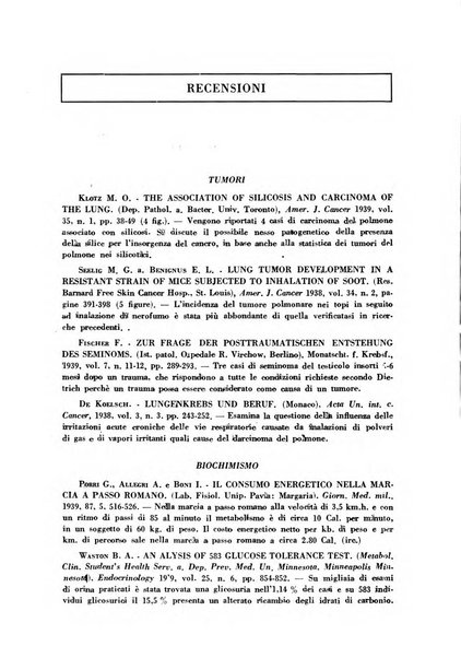 Lavoro umano rivista mensile di fisiologia, patologia e clinica del lavoro