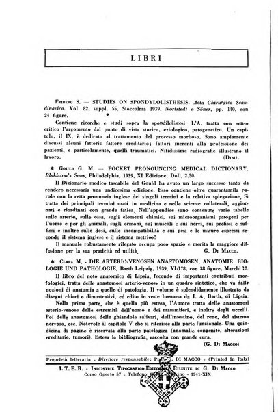 Lavoro umano rivista mensile di fisiologia, patologia e clinica del lavoro