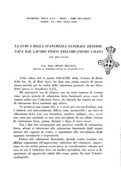 Lavoro umano rivista mensile di fisiologia, patologia e clinica del lavoro