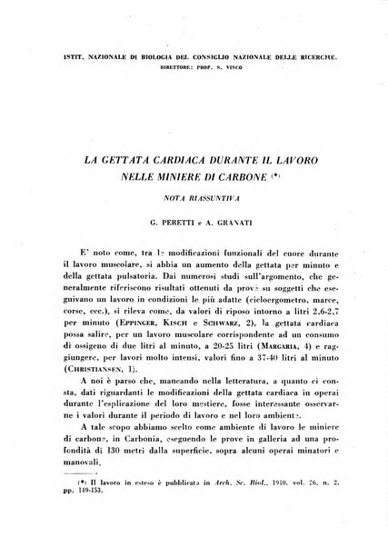 Lavoro umano rivista mensile di fisiologia, patologia e clinica del lavoro