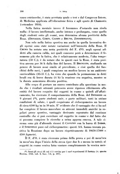 Lavoro umano rivista mensile di fisiologia, patologia e clinica del lavoro