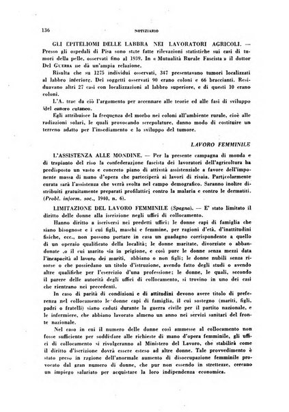 Lavoro umano rivista mensile di fisiologia, patologia e clinica del lavoro