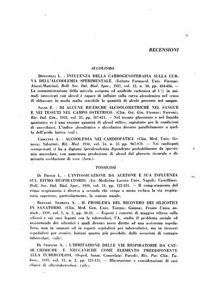 Lavoro umano rivista mensile di fisiologia, patologia e clinica del lavoro