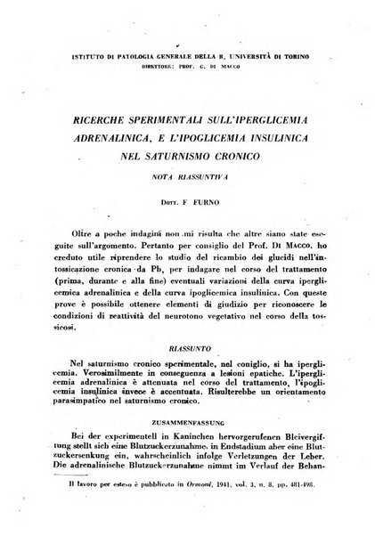 Lavoro umano rivista mensile di fisiologia, patologia e clinica del lavoro