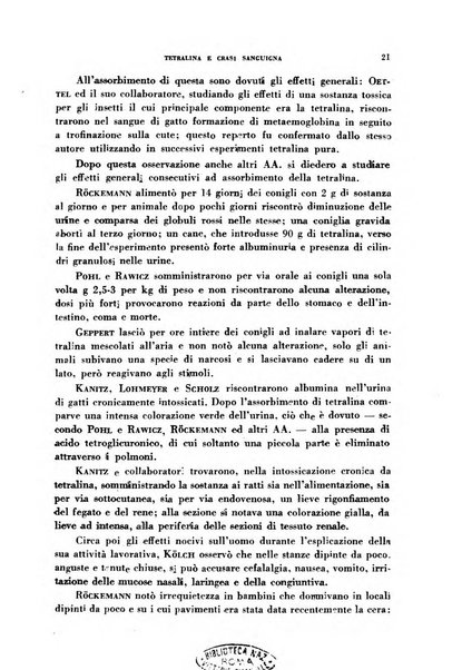 Lavoro umano rivista mensile di fisiologia, patologia e clinica del lavoro