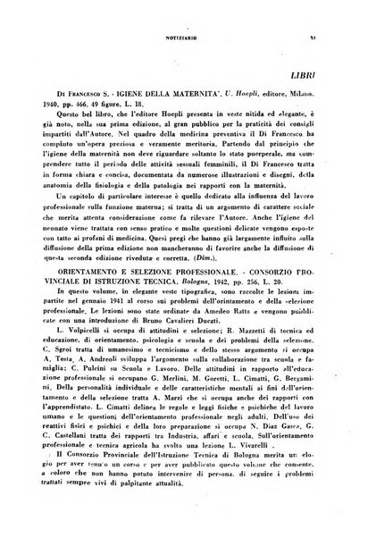 Lavoro umano rivista mensile di fisiologia, patologia e clinica del lavoro