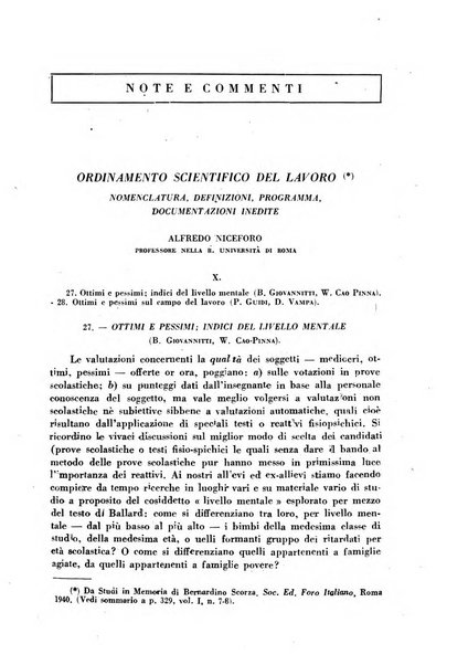 Lavoro umano rivista mensile di fisiologia, patologia e clinica del lavoro