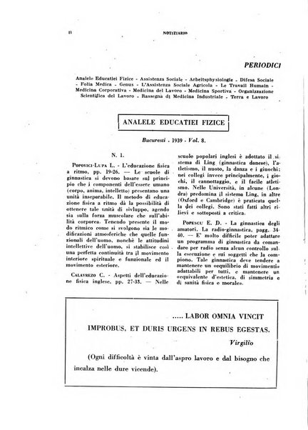 Lavoro umano rivista mensile di fisiologia, patologia e clinica del lavoro