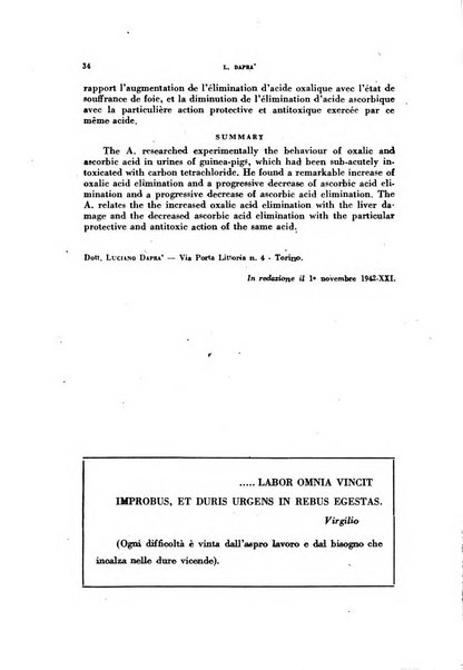 Lavoro umano rivista mensile di fisiologia, patologia e clinica del lavoro