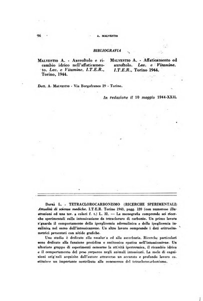 Lavoro umano rivista mensile di fisiologia, patologia e clinica del lavoro