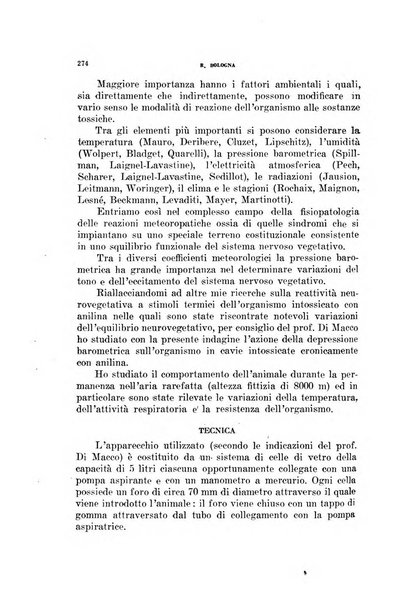 Lavoro umano rivista mensile di fisiologia, patologia e clinica del lavoro