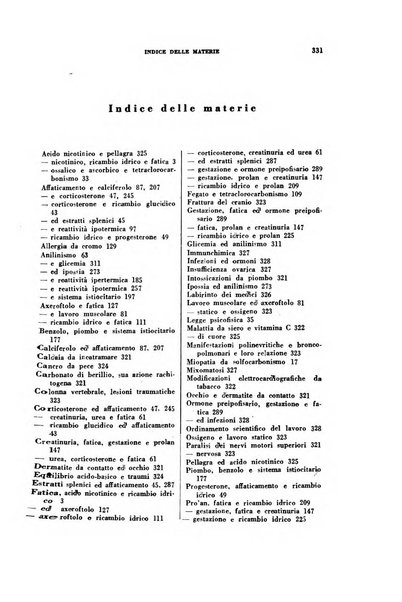 Lavoro umano rivista mensile di fisiologia, patologia e clinica del lavoro