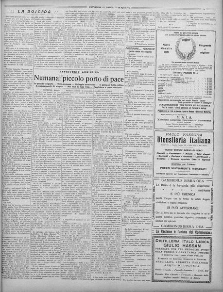 L'avvenire di Tripoli : quotidiano della Federazione fascista della tripolitania