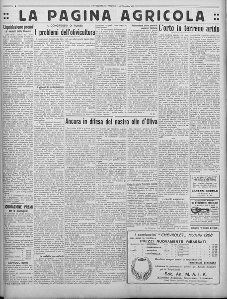 L'avvenire di Tripoli : quotidiano della Federazione fascista della tripolitania