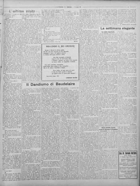 L'avvenire di Tripoli : quotidiano della Federazione fascista della tripolitania