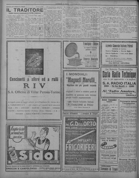 L'avvenire di Tripoli : quotidiano della Federazione fascista della tripolitania