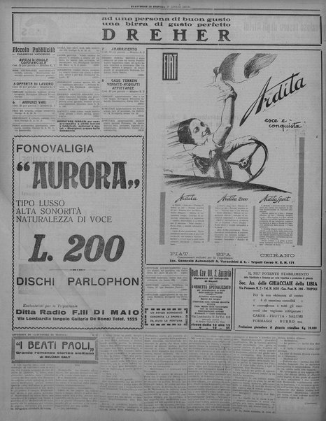 L'avvenire di Tripoli : quotidiano della Federazione fascista della tripolitania