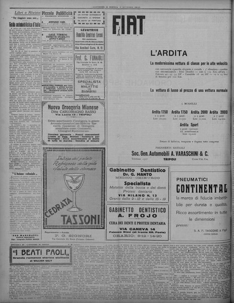 L'avvenire di Tripoli : quotidiano della Federazione fascista della tripolitania