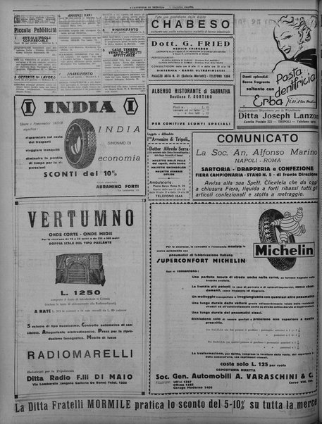 L'avvenire di Tripoli : quotidiano della Federazione fascista della tripolitania