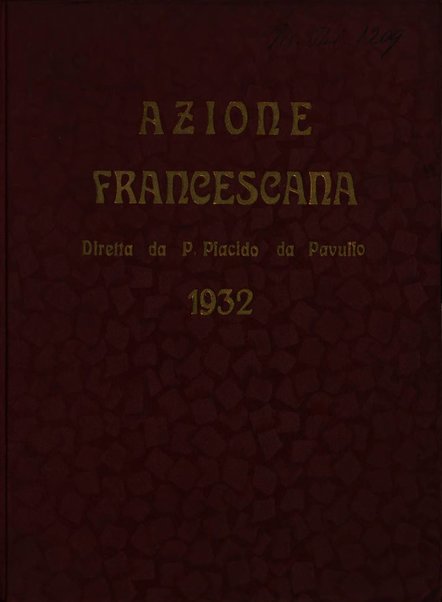 Azione francescana rivista bimestrale di coltura e formazione