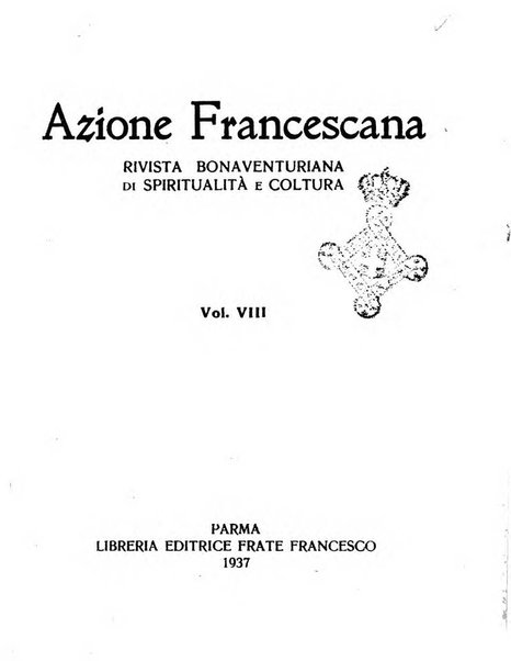 Azione francescana rivista bimestrale di coltura e formazione