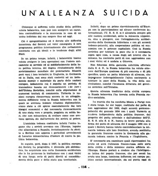 Conquiste quindicinale del pensiero dei giovani