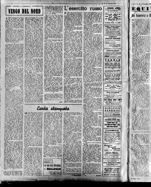 Cosmopolita : settimanale di vita internazionale