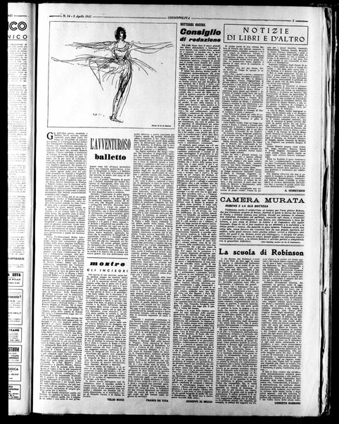 Cosmopolita : settimanale di vita internazionale