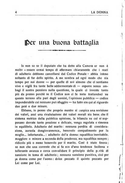 La donna italiana rivista mensile di lettere, scienze, arti e movimento sociale femminile