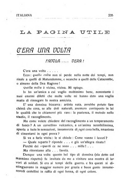 La donna italiana rivista mensile di lettere, scienze, arti e movimento sociale femminile