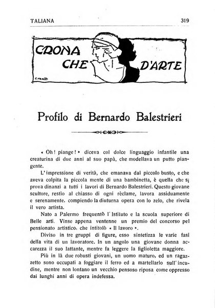 La donna italiana rivista mensile di lettere, scienze, arti e movimento sociale femminile