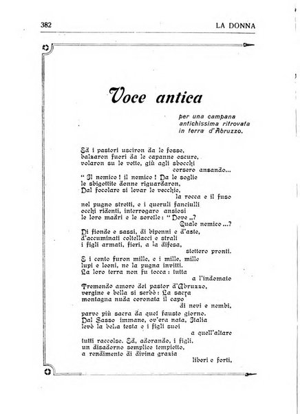 La donna italiana rivista mensile di lettere, scienze, arti e movimento sociale femminile