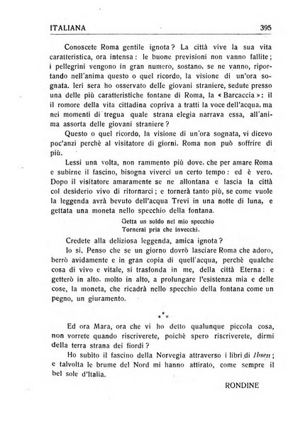 La donna italiana rivista mensile di lettere, scienze, arti e movimento sociale femminile