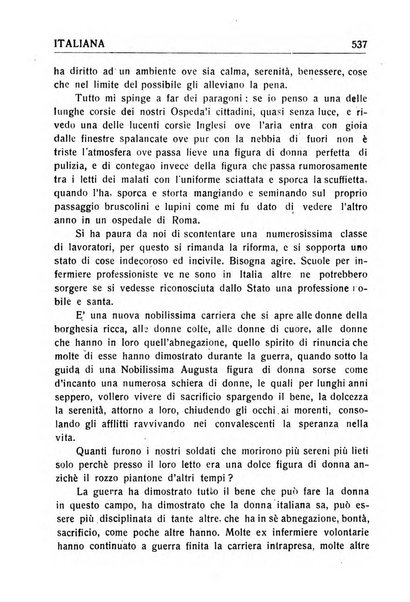 La donna italiana rivista mensile di lettere, scienze, arti e movimento sociale femminile