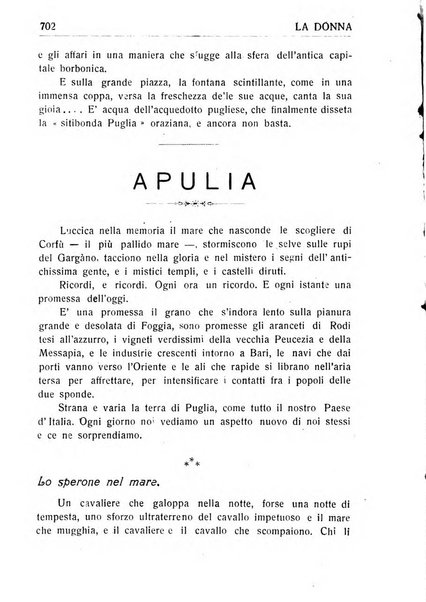 La donna italiana rivista mensile di lettere, scienze, arti e movimento sociale femminile