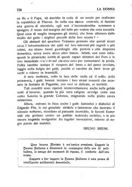 La donna italiana rivista mensile di lettere, scienze, arti e movimento sociale femminile