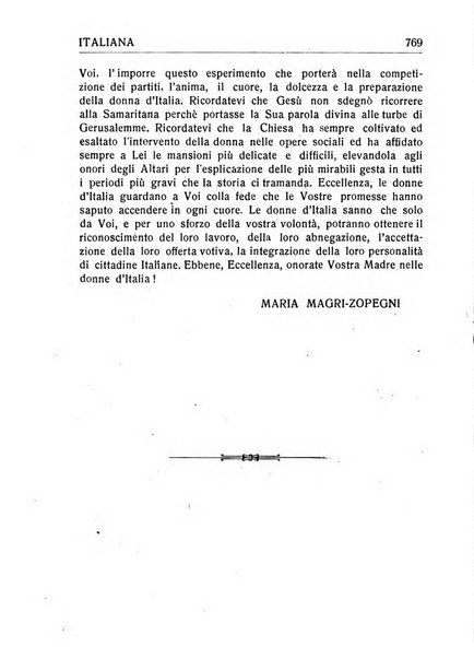 La donna italiana rivista mensile di lettere, scienze, arti e movimento sociale femminile