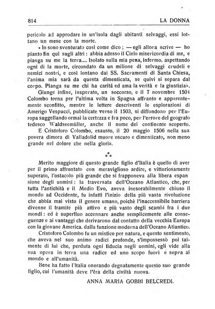 La donna italiana rivista mensile di lettere, scienze, arti e movimento sociale femminile