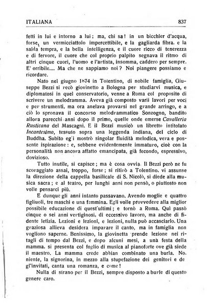 La donna italiana rivista mensile di lettere, scienze, arti e movimento sociale femminile